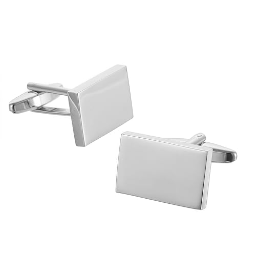 1 Paar elegante Metall-Hemdnieten, anspruchsvolles Design, Metallstruktur, geeignet für formelle Kleidung oder stilvolle Freizeitkleidung, Herren-Manschettenknöpfe, Einheitsgröße, Wie beschrieben, Wie von XAGMODSHN