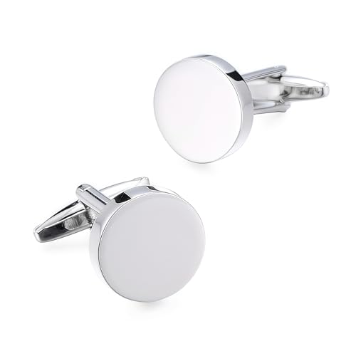 1 Paar elegante Metall-Hemdnieten, anspruchsvolles Design, Metallstruktur, geeignet für formelle Kleidung oder stilvolle Freizeitkleidung, Herren-Manschettenknöpfe, Einheitsgröße, Wie beschrieben, Wie von XAGMODSHN