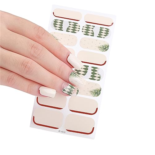16 Streifen Weihnachten Wraps Aufkleber Politur Streifen Selbstklebend Full Wraps für Kunst Decals Dekoration von XAGMODSHN