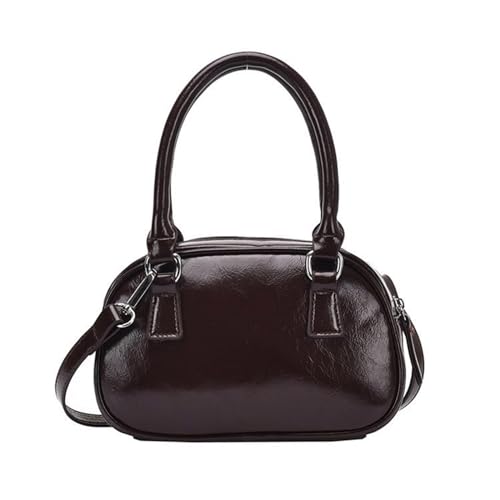 2024 Ledertasche, Handtasche für Mädchen und Damen, großes Fassungsvermögen, Vintage, weiche PU-Tragetasche, modische Umhängetasche, solide Textur, coffee 2024 Ledertasche, Handtasche für Mädchen und Damen, großes Fassungsvermögen, Vintage, weiche PU-Tragetasche, modische Umhängetasche, solide Textur, coffee von XAGMODSHN