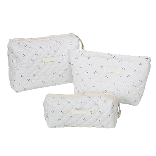 3-teiliges Make Up Taschen Reise Kosmetiktaschen Set Kulturbeutel Mit Großer Kapazität Blumendruck Kulturbeutel Stifttasche Für Damen Und Mädchen 3-teiliges Make Up Taschen Reise Kosmetiktaschen Set Kulturbeutel Mit Großer Kapazität Blumendruck Kulturbeutel Stifttasche Für Damen Und Mädchen von XAGMODSHN