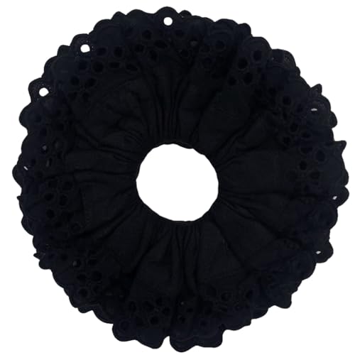 Auffällige doppellagige Spitzen-Haargummis für Damen, große Bommeln, elastisches Haargummi für den täglichen Gebrauch Auffällige doppellagige Spitzen-Haargummis für Damen, große Bommeln, elastisches Haargummi für den täglichen Gebrauch von XAGMODSHN