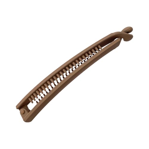 Bananen-Haarspange mit mattem Finish, für Damen und Mädchen, starker Halt, Pferdeschwanz, Dutt-Klemmen, tragbares Haarstyling-Zubehör, Acryl-Bananen-Clip von XAGMODSHN