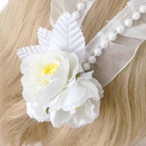 Blaues französisches Haarband mit Spitze, Blume, Haarschmuck, zart und elegant, Kopfschmuck für Damen und Mädchen Blaues französisches Haarband mit Spitze, Blume, Haarschmuck, zart und elegant, Kopfschmuck für Damen und Mädchen von XAGMODSHN