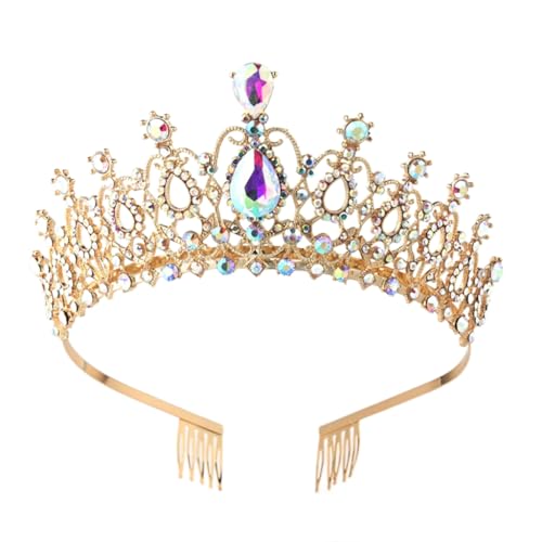 Brautschmuck mit Befestigungskamm für Hochzeit, Party, Kopfschmuck mit Strasssteinen, Frau Geburtstag von XAGMODSHN