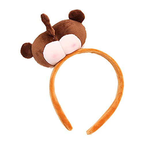 Cartoon Plüsch Haarband Piggy Butt Hair Holder Anime Pelziger Po Haarschmuck Hintern Elastisches Stirnband für Kopf von XAGMODSHN