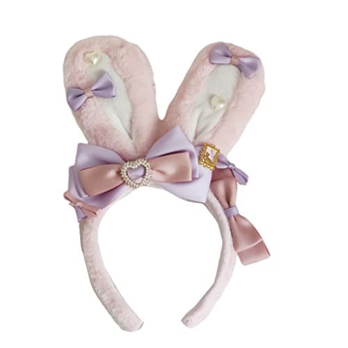 Cartoon Stirnband Ohrform Haarreifen Plüsch Kopfschmuck Haarband Schleife Party Cosplay Kostüm Uni von XAGMODSHN