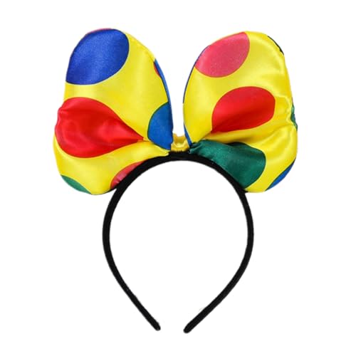 Clown-Krawatte Zirkus Fliege Schleife Stirnband Clown Fliege Clown Cosplay Krawatte Halloween Cosplay von XAGMODSHN