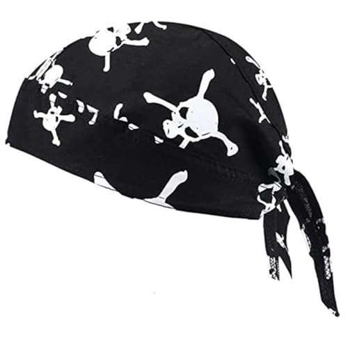 Cooler Piratenhut für Damen und Herren, modisch, verstellbar, lässiger Turban-Hut, Stirnband, atmungsaktiv, Hip-Hop-Hut, Kopfbedeckung Cooler Piratenhut für Damen und Herren, modisch, verstellbar, lässiger Turban-Hut, Stirnband, atmungsaktiv, Hip-Hop-Hut, Kopfbedeckung von XAGMODSHN