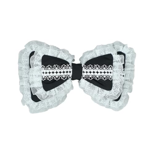 Cosplay Haarspange Schleife Haarnadel Rüschen Spitze Entenschnabel Clip für süße Mädchen Cosplay Dienstmädchen Kopfbedeckung Foto Requisiten Cosplay Haarspange Schleife Haarnadel Rüschen Spitze Entenschnabel Clip für süße Mädchen Cosplay Dienstmädchen Kopfbedeckung Foto Requisiten von XAGMODSHN