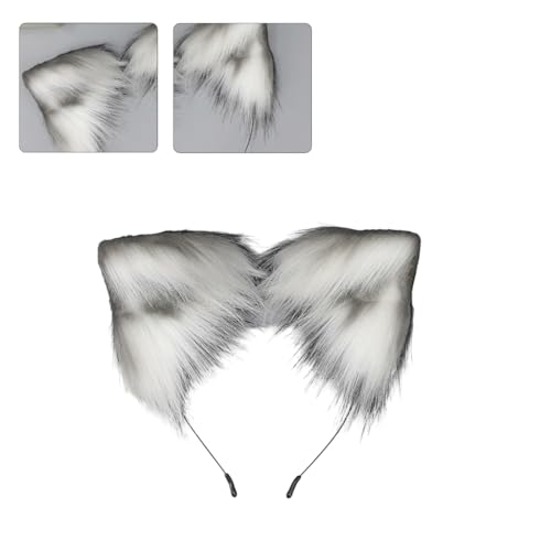 Cosplay-Katzenohren-Haarband, Damen, Studenten, Karneval, Anime-Charakter, Haarband, Katzenohren, Plüsch, Weihnachts-Haarreifen von XAGMODSHN