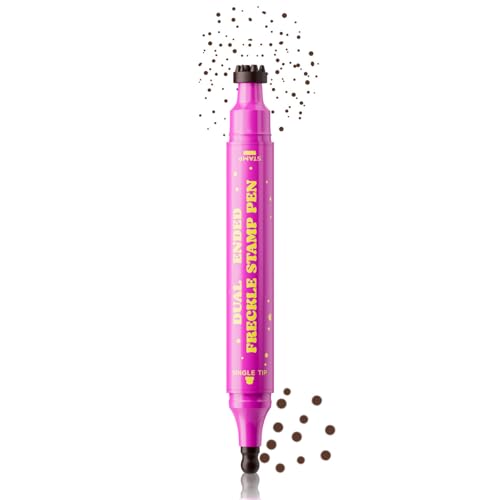 Doppelköpfiger Eyeliner Sommersprossenstempel für perfekte Linien, Punkte, schnelle Anwendung, wasserfeste Formeln, Make-up, essentieller Doppelkopf-Stempel, Eyeliner-Stift von XAGMODSHN