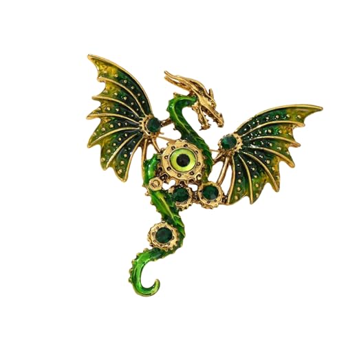 Dragon Emblems Brosche Sturdy Legierung Gefertigtes Schmuck Tragbar Um Jedem Kleidermischten Drachenform Juwely Persönlichkeit Zu Verleihen von XAGMODSHN