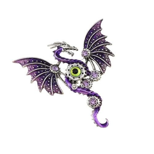 Dragon Emblems Brosche Sturdy Legierung Gefertigtes Schmuck Tragbar Um Jedem Kleidermischten Drachenform Juwely Persönlichkeit Zu Verleihen von XAGMODSHN