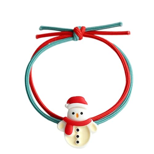 Elastische Haargummis für Mädchen, Cartoon-Design, Pferdeschwanz-Halter, Weihnachten, elastisches Haarband von XAGMODSHN