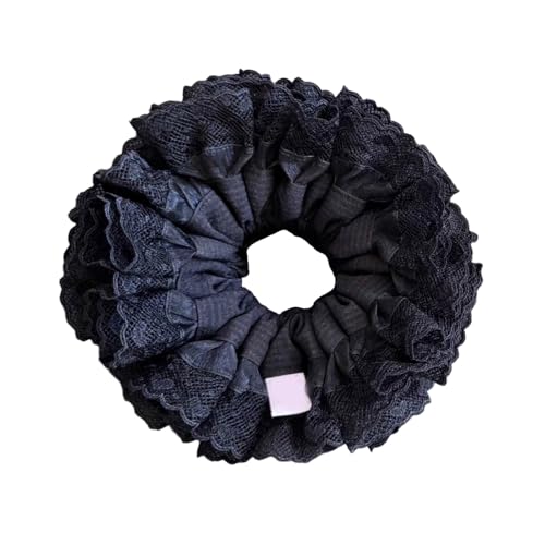Elegante Spitzen-Haargummis für Damen, weiche Haargummis, praktisches Haar-Accessoire, Haarteil für den täglichen Gebrauch und besondere Anlässe von XAGMODSHN