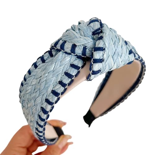 Elegante breite Haarbänder, Foto-Requisiten, breites Stirnband, Party-Kopfschmuck, geknotetes Stirnband für Musikfestivals von XAGMODSHN