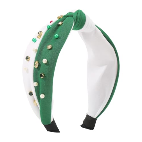 Festliches Weihnachts-Stirnband, ästhetischer Charm, Haarreif, Festival-Kopfschmuck, geknotetes Haarband, französische Kopfbedeckung von XAGMODSHN