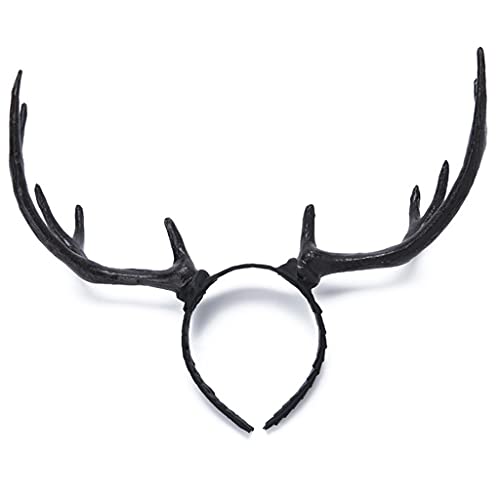 Frauen Hirschhorn-Kopfschmuck Party Requisiten Elch Stirnband für Halloween Party Weihnachten für kreative Cosplay Haarschmuck von XAGMODSHN