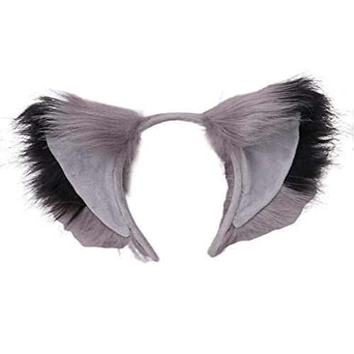 Großer Haarreif mit künstlichen Tierohren, Plüsch, Cosplay, Party, Haarreif von XAGMODSHN