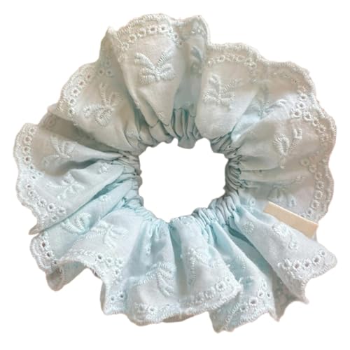 Haargummis für Damen, doppellagig, elastisch, französisch, groß, modisches Haar-Accessoire von XAGMODSHN