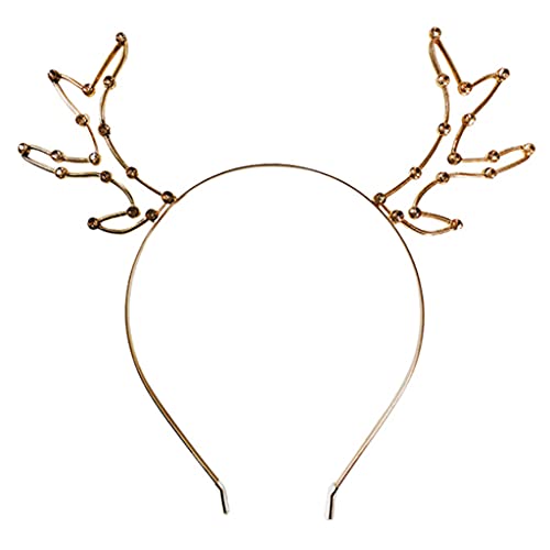 Haarreifen mit Rentiergeweih, Kristall, für Katzenohren, Haarschmuck, Haarschmuck, Party-Kreaturen-Thema von XAGMODSHN
