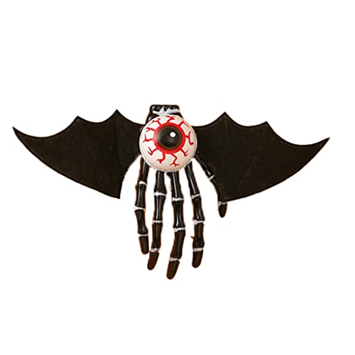 Halloween Skelett Hände Knochen Haarspangen Augapfel Punk Rock Horror Haarnadeln für Frauen Mädchen Haarschmuck von XAGMODSHN