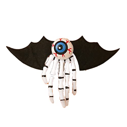 Halloween Skelett Hände Knochen Haarspangen Augapfel Punk Rock Horror Haarnadeln für Frauen Mädchen Haarschmuck von XAGMODSHN