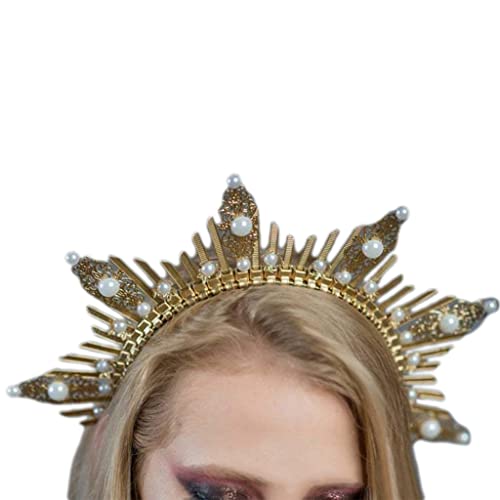 HaloCrown Kopfschmuck Cosplay CMary Halocrown Stirnband Spiked Halocrown Griechisch von XAGMODSHN