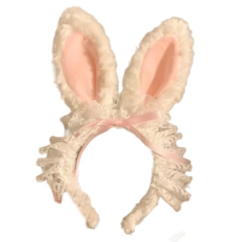 Hasenohren Haarband Foto Requisiten Ostern Haarreifen Haarband Party Kopfschmuck Lustige Stirnbänder für Musikfestival von XAGMODSHN