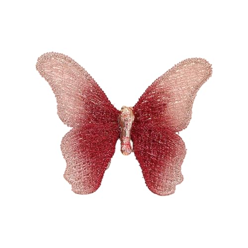 Helles Schmetterlingsbroschen Modische Legierungslegierung Sicherheitsausweis Pin Pleasant Wear Für Alltägliche Outfits Handgefertigte Schmetterlingsbrosche Für Kleider von XAGMODSHN