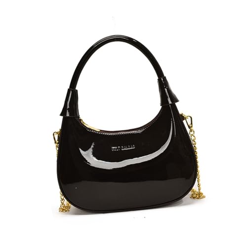 Herbst Winter Umhängetasche für Damen Top Griff Handtasche Mode Achsel Trendy Achsel Kette Crossbody Frauen Achsel Handtasche Herbst Winter Schulter Unterarm, coffee, One Size von XAGMODSHN