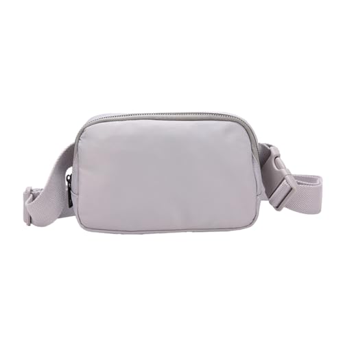 Herren Crossbody Hüfttasche Nylon Pack Verstellbare Brustgürteltasche Große Kapazität Bauchtasche für Laufen, Reisen, Fitness, Farbe: Grau., as described von XAGMODSHN