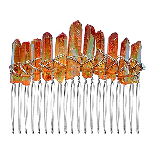 Hochzeits-Brautschmuck, Seitenkamm, Regenbogenfarben, für Kristall-Haare Hochzeits-Brautschmuck, Seitenkamm, Regenbogenfarben, für Kristall-Haare von XAGMODSHN