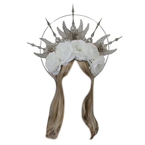 Kopfbedeckung SunGoddess Kopfschmuck Blume Stirnband Kopfbedeckung SunGoddess Kopfschmuck Blume Stirnband von XAGMODSHN