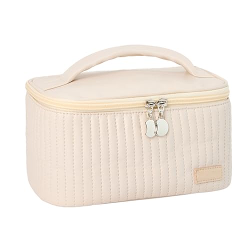 Kosmetiktasche mit großer Kapazität für Damen, tragbar, PU-Leder, Make-up-Tasche, Aufbewahrung organisiert mit großen Fächern, Wie beschrieben, 21*13.5*12cm Kosmetiktasche mit großer Kapazität für Damen, tragbar, PU-Leder, Make-up-Tasche, Aufbewahrung organisiert mit großen Fächern, Wie beschrieben, 21*13.5*12cm von XAGMODSHN