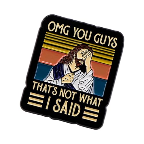 Kunstvolle Metallbrosche modisch religiöse Brustnadel Detaillierte Gravur Pin Event Zubehör Kleidung Zubehör Mode Accessoire, Einheitsgröße, Wie beschrieben von XAGMODSHN