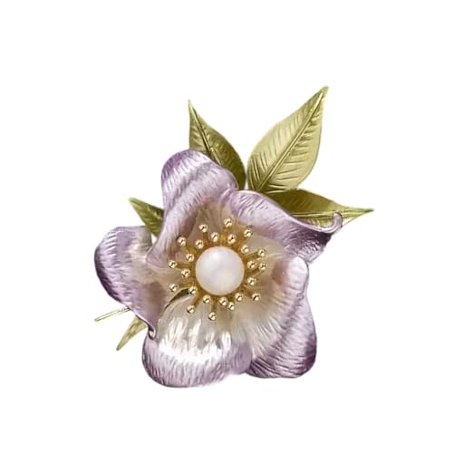 Leichte Blumenbrosche Mit Sicherem Stift Mit Zarte Blumendetails Vielseitiger Accessoire Schmuck Multi Ellar Brosche von XAGMODSHN
