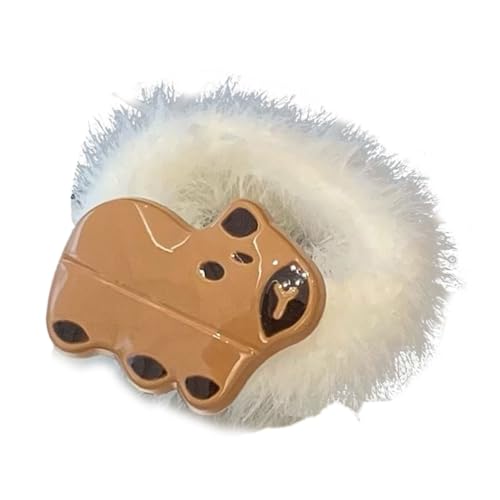 Lustige Haargummis mit Cartoon-Motiv, Seitenclip, süße Mädchen-Haargummis, lustiges Tiermotiv von XAGMODSHN