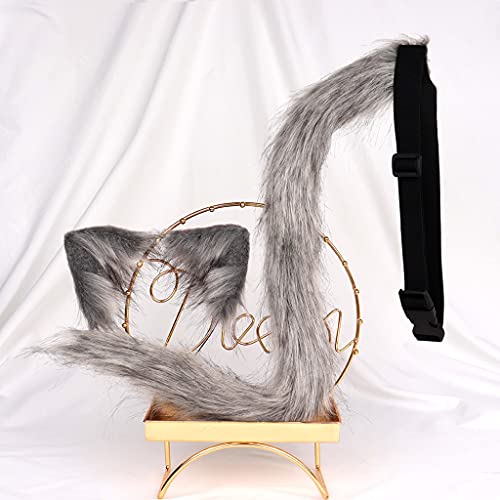 Mädchen Plüsch Pelz für Katzenohren Cosplay Stirnband handgefertigt lang für Katzenohren Haarband Haarreifen für Katzenschwanz Cosplay von XAGMODSHN
