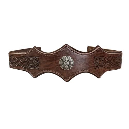 Mittelalterliches Stirnband Vintage Cosplay Geprägt Haarband für Männer Cosplay Supplies Stirnband für Fotoshootings und Bühne von XAGMODSHN