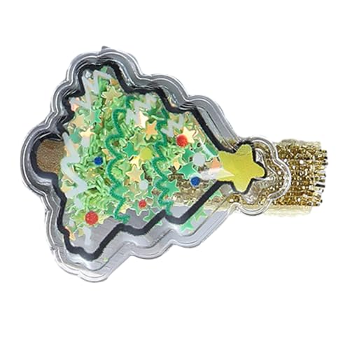 Pailletten Weihnachten Haarspange für Frauen Entenschnabel Haarspange Haarnadel Mädchen Seitenclip Urlaub Haarspangen für Seitenpony von XAGMODSHN