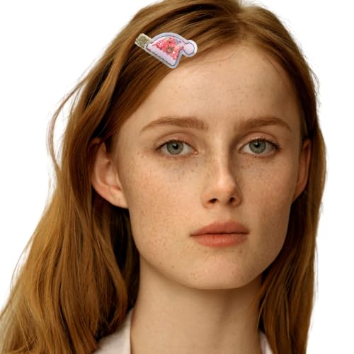 Pailletten Weihnachten Haarspange für Frauen Entenschnabel Haarspange Haarnadel Mädchen Seitenclip Urlaub Haarspangen für Seitenpony von XAGMODSHN