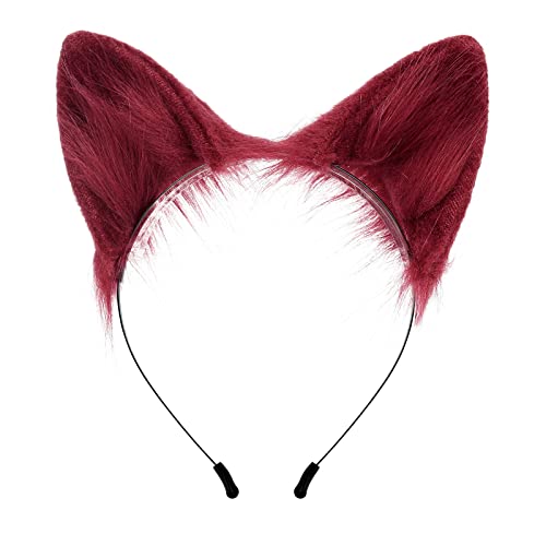 Plüsch Cartoon Stirnband für Katzenohren Form Haarreifen Party Kopfschmuck Haarband Cosplay Kostüm Requisiten Uni von XAGMODSHN