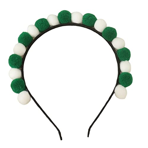PomPoms Haarband Weihnachten Stirnband Weihnachten Kopfbedeckung Weihnachten HairHoop Party Kleid Neujahr Party Kopfbedeckung von XAGMODSHN