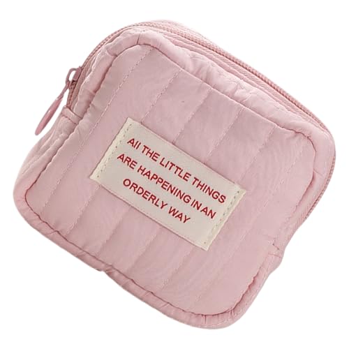 Reise-Make-up-Tasche, ästhetische Kosmetiktasche, Kleingeldtasche, koreanischer Stil, Kulturbeutel, Hautpflege-Organizer, kleine Reißverschlusstasche, rose, as described von XAGMODSHN