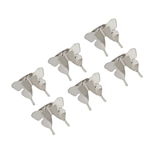 Schmetterlings-Haarspangen für Damen, Metall-Haarnadeln für Hochzeit, Party, tägliche Frisuren, leichtes Haar-Accessoire, zarte Clips, Partys, 6 Stück Schmetterlings-Haarspangen für Damen, Metall-Haarnadeln für Hochzeit, Party, tägliche Frisuren, leichtes Haar-Accessoire, zarte Clips, Partys, 6 Stück von XAGMODSHN