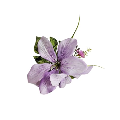 Sichere Halteseitenhaarclip Mit Realistischen Lilien Design Leichtes Haarnadel Für Den Täglichen Styling Besonderen Anlass von XAGMODSHN