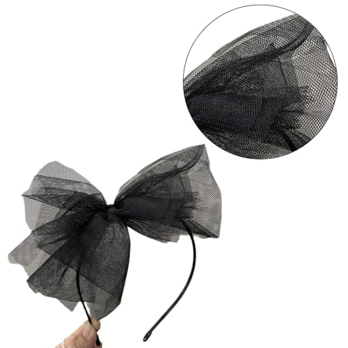 Stirnbänder für Damen und Mädchen, breit, einfarbig, Turban-Stirnband, modische Spitzenschleifen, Haarbänder, schwarzer Haarreif Stirnbänder für Damen und Mädchen, breit, einfarbig, Turban-Stirnband, modische Spitzenschleifen, Haarbänder, schwarzer Haarreif von XAGMODSHN