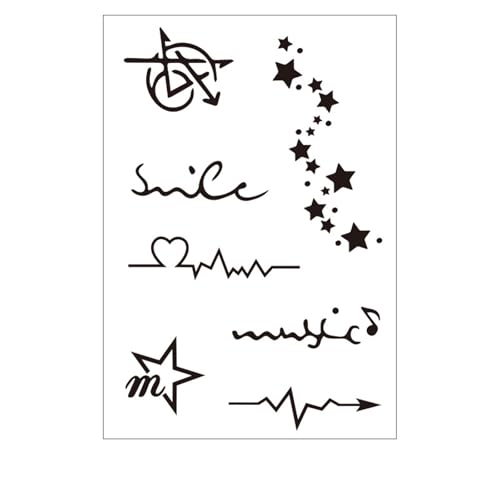 Wasserdichte Tattooes Aufkleber Langblumenkörper Kunst Sicherer Hypoallergenics Hautfreundlich Einfach Auftragen Und Entfernen Fadedsistentes Blumenkörperkunst von XAGMODSHN